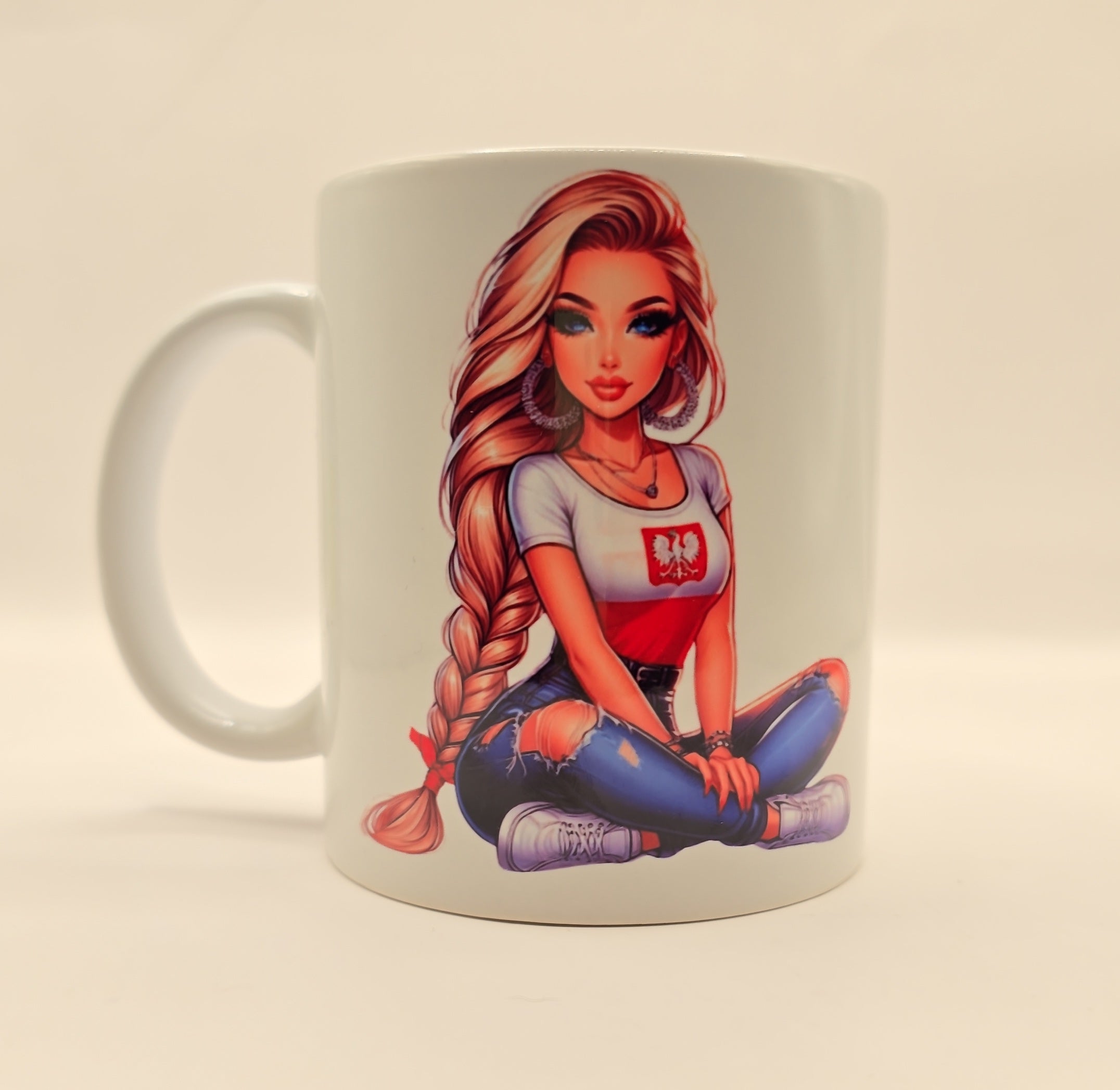 Tasse „Psychisch krank, aber körperlich schön“